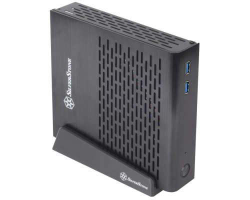 Корпус SST-PT13B-USB3.0 Petit Thin Mini-ITX Silent Computer Case, USB3.0, Black