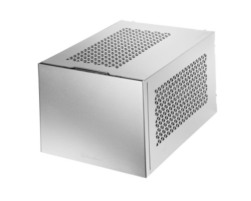 Корпус SST-SG15S Mini-ITX корпус-куб с алюминиевой передней панелью silver (811239)