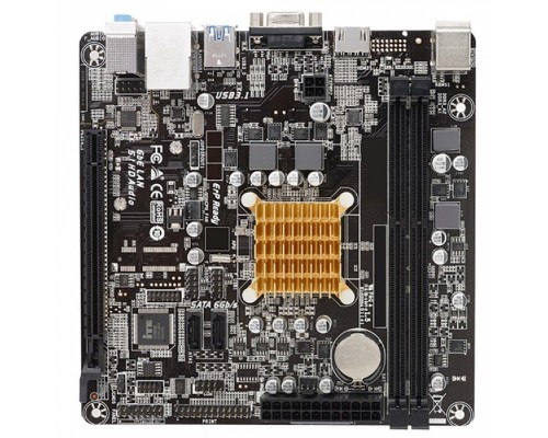 Материнская плата A68N-2100K, AMD E1-6010 (Dual Core 1.35GHz), 2xDDR3-1333, D-SUB+HDMI, 1xPCI-Ex16, 2xSATA3, 6 Ch Audio, GLan, (2+4)xUSB2.0, (2+0)xUSB3.2, 2xPS/2, Mini ITX, RTL  (682399)