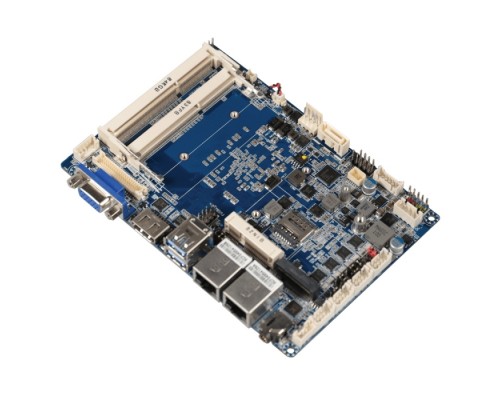 Материнская плата QBiP-3350A 3.5” SubCompact Embedded Motherboard with Intel® N3350 Processor, Dual Channel DDR3L memory, 4 x COM, 1 x SATA 6Gb/s, 6 x USB