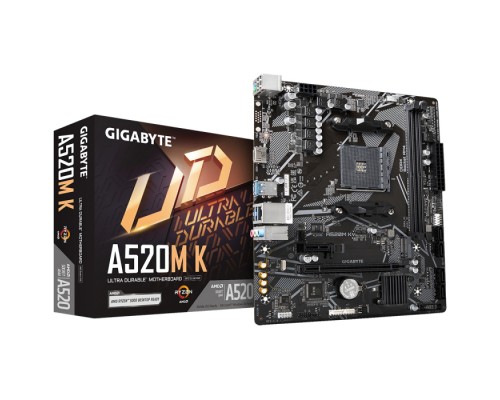 Материнская плата GIGABYTE A520M K V2, SocketAM4, AMD A520, mATX, Ret