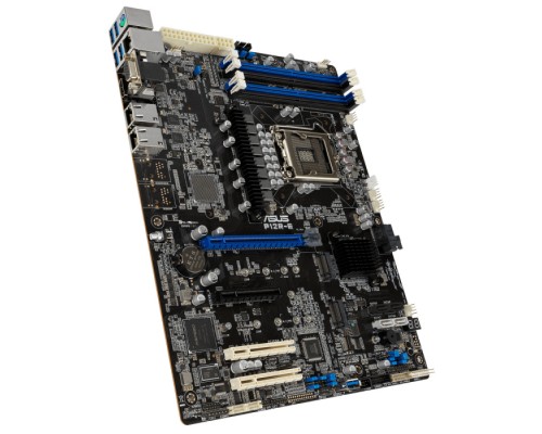 Материнская плата P12R-E ATX, LGA 1200, 4x DDR4 DIMM (to 128GB ECC UDIMM), 6x USB 3.0 (4 rear), 8x SATA (4 in MiniSAS HD), 1x PCIE x16/x8, 1x PCIE x8, 2x PCIE x8 (link x4), 2xM.2 22110, LAN 2x 1Gb, Video AST2600, IPMI (674016)