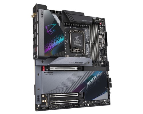 Материнская плата Z790 AORUS MASTER Socket 1700, Intel®Z790, 4xDDR5-4800, 3xPCI-Ex16, 4xSATA3(RAID 0/1/5/10), 5xM.2, 8Ch Audio, 1x10GbLan, WiFi, (0+4)xUSB2.0, (11+4)xUSB3.2, (3+1)xUSB3.2 Type-C™, ATX, RTL