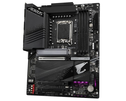 Материнская плата Z790 AORUS ELITE, Socket 1700, Intel®Z790, 4xDDR5-4800, HDMI+DP, 3xPCI-Ex16, 6xSATA3(RAID 0/1/5/10), 4xM.2, 8Ch Audio, 1x2.5GbLan, (4+4)xUSB2.0, (5+2)xUSB3.2, (1+1)xUSB3.2 Type-C™, ATX, RTL