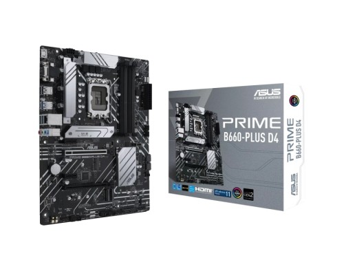 Материнская плата PRIME B660-PLUS D4 LGA1700 ATX 4xDDR4 2xPCIEx16 2xPCIEx1 3xM.2 VGA HDMI DP 2.5GLAN (523017)