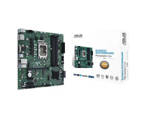 Материнская плата PRO B660M-C D4-CSM LGA1700 micro-ATX 4xDDR4 PCIEx16 2xPCIEx1 2xM.2 VGA HDMI DP GLAN (509431)