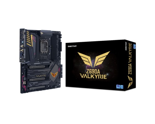 Материнская плата Z690A VALKYRIE, Socket 1700, Intel®Z690, 4xDDR4-3200, HDMI+HDMI+DP+DP, 3xPCI-Ex16, 8xSATA3(RAID 0/1/5/10), 1xM.2, 8Ch Audio, 1x2.5GbLan, WiFi, (0+4)xUSB2.0, (7+2)xUSB3.2, (1+1)xUSB3.2 Type-C™, 1xPS/2,  ATX, RTL (685611)