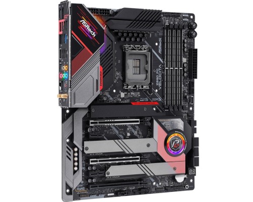 Материнская плата Z690 PG Velocita, Socket 1700, Intel®Z690, 4xDDR5-4400, HDMI+DP, 3xPCI-Ex16, 1xPCI-Ex1, 6xSATA3 (RAID 0/1/5/10), 4xM.2, 8 Ch Audio, 1xGLan, 1x2.5GLan, WiFi, (2+2)xUSB2.0, (7+4)xUSB3.2, (1+1)xUSB3.2 Type-C™, 1xPS2, ATX, RTL (936104)