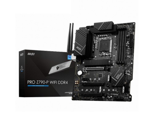 Материнская плата PRO Z790-P WIFI DDR4 MS-7E06PRO Z790-P WIFI DDR4601-7E06-010,11801 -7E06-009STD OPT:B PRO Z790-P WIFI DDR4, Z790,LGA1700,4DDR4,3PCIEx16,1PCI -Ex1,4M.2 ,1USB3.2 Gen2 X2,