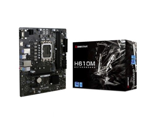 Материнская плата H610MHP, Socket 1700, Intel®H610, 2xDDR4-3200, D-SUB+HDMI, 1xPCI-Ex16, 1xPCI-Ex1, 4xSATA3, 1xM.2, 8 Ch Audio, GLan, (4+4)xUSB2.0, (2+2)xUSB3.2, 1xPS/2, mATX, RTL   (686007)