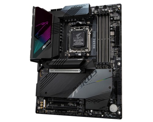 Материнская плата B650E AORUS MASTER, Socket AM5, AMD B650, 4xDDR5-5200, HDMI, 3xPCI-Ex16, 4xSATA3(RAID 0/1/10), 4xM.2, 8 Ch Audio, 2.5GLan, WiFi, (4+4)xUSB2.0, (8+2)xUSB3.2, (1+1)xUSB3.2 Type-C™, ATX, RTL  (848989)