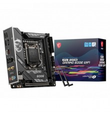 Материнская плата MPG B560I GAMING EDGE WIFI, mini-ITX, Socket 1200, Intel®B560, 2xDDR4-2933, HDMI+DP, 1xPCI-Ex16, 4xSATA3, 2xM.2, 8 Ch Audio, 2.5GLan, Wi-Fi 6E AX210, (4+2)xUSB2.0, (1+2)xUSB3.2, (1+1)xUSB3.2 Type-C™, RTL  (810580)                   