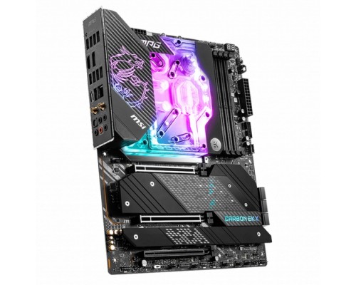 Материнская плата MPG Z690 CARBON EK X, ATX, Z690, LGA1700, 4xDDR5, 3xPCI-Ex16, 5xM.2, 5+2USB 3.2, 1+1USB TYPE-C, 4+4USB 2.0, WIFI AX 6E, BT 5.2