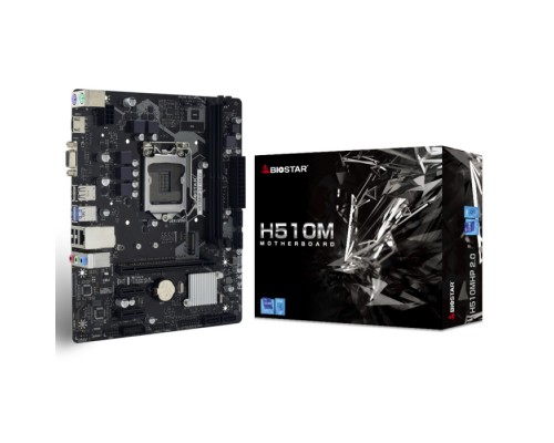 Материнская плата H510MHP 2.0, Socket 1200, Intel®H510, 2xDDR4-3200, D-SUB+HDMI, 1xPCI-Ex16, 2xPCI-Ex1, 4xSATA3, 1xM.2, 8 Ch Audio, GLan, (4+4)xUSB2.0, (2+2)xUSB3.2, 2xPS/2, mATX, RTL