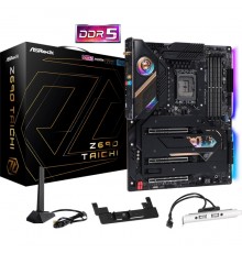 Материнская плата Z690 Taichi, Socket 1700, Intel®Z690, 4xDDR5-4400, HDMI, 3xPCI-Ex16, 1xPCI-Ex1, 7xSATA3 (RAID 0/1/5/10), 3xM.2, 8 Ch Audio, 1xGLan, 1x2.5GLan, WiFi, (0+3)xUSB2.0, (6+4)xUSB3.2, (2+1)xUSB3.2 Type-C™, ATX, RTL  (936098)               