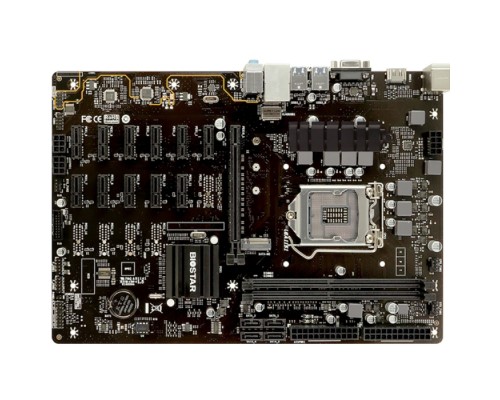 Материнская плата TB360-BTC Pro 2.0/3.0, Socket 1151, Intel®B360, 2xDDR4-2666, D-SUB+HDMI, 1xPCI-Ex16, 11xPCI-E16x1, 4xSATA3, 1xM.2, 8 Ch Audio, GLan, (2+4)xUSB2.0, (4+2)xUSB3.1, 2xPS/2, ATX, RTL  (685284)