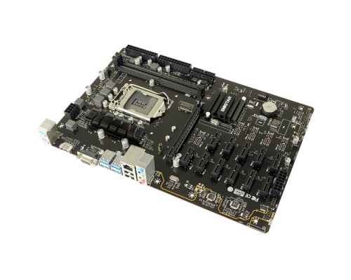 Материнская плата TB360-BTC Pro 2.0/3.0, Socket 1151, Intel®B360, 2xDDR4-2666, D-SUB+HDMI, 1xPCI-Ex16, 11xPCI-E16x1, 4xSATA3, 1xM.2, 8 Ch Audio, GLan, (2+4)xUSB2.0, (4+2)xUSB3.1, 2xPS/2, ATX, RTL  (685284)