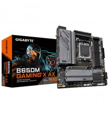 Материнская плата B650M GAMING X AX, Socket AM5, AMD B650, 4xDDR5-5200, HDMI+DP+DP, 1xPCI-Ex16, 1xPCI-Ex1, 4xSATA3(RAID 0/1/10), 2xM.2, 8 Ch Audio, 2.5GLan, WiFi, (4+4)xUSB2.0, (3+2)xUSB3.2, (1+1)xUSB3.2 Type-C™, 1xPS/2, mATX, RTL  (849993)          