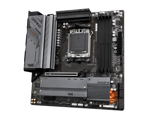 Материнская плата B650M GAMING X AX, Socket AM5, AMD B650, 4xDDR5-5200, HDMI+DP+DP, 1xPCI-Ex16, 1xPCI-Ex1, 4xSATA3(RAID 0/1/10), 2xM.2, 8 Ch Audio, 2.5GLan, WiFi, (4+4)xUSB2.0, (3+2)xUSB3.2, (1+1)xUSB3.2 Type-C™, 1xPS/2, mATX, RTL  (849993)