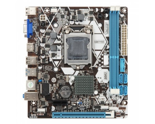 Материнская плата H61FHL Socket 1155, Intel®H61, 2xDDR3-1333, D-SUB+HDMI, 1xPCI-Ex16,1xPCI-EX1, 4xSATA2, 8 Ch Audio, Lan, (6+2)USB2.0, mATX, RTL