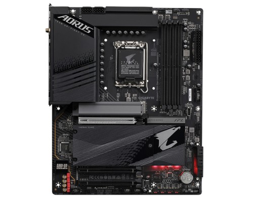 Материнская плата Z790 AORUS ELITE AX, Socket 1700, Intel®Z790, 4xDDR5-4800, HDMI+DP, 3xPCI-Ex16, 6xSATA3(RAID 0/1/5/10), 4xM.2, 8Ch Audio, 1x2.5GbLan, WiFi, (4+4)xUSB2.0, (5+2)xUSB3.2, (1+1)xUSB3.2 Type-C™, ATX, RTL