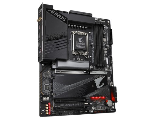 Материнская плата Z790 AORUS ELITE AX, Socket 1700, Intel®Z790, 4xDDR5-4800, HDMI+DP, 3xPCI-Ex16, 6xSATA3(RAID 0/1/5/10), 4xM.2, 8Ch Audio, 1x2.5GbLan, WiFi, (4+4)xUSB2.0, (5+2)xUSB3.2, (1+1)xUSB3.2 Type-C™, ATX, RTL