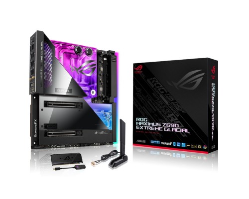 Материнская плата ROG MAXIMUS Z690 EXTREME GLACIAL /LGA1700,Z690,USB3.2 GEN 2,MB (463405)