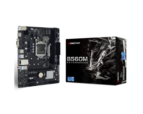 Материнская плата B560MHP, Socket 1200, Intel®B560, 2xDDR4-3200, D-SUB+HDMI, 1xPCI-Ex16, 2xPCI-Ex1, 4xSATA3, 1xM.2, 8Ch Audio, GLan, (4+2)xUSB2.0, (2+2)xUSB3.2, 2xPS/2, mATX, RTL  (685635)