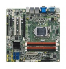Промышленная процессорная плата AIMB-584QG2-00A1E Advantech mATX, процессор Intel Core i3/i5/i7/Xeon (сокет LGA 1150), до 32ГБ DDR3 DIMM, VGA/DVI/DP, 2x GbE, 6x SATA III, 6x COM, 12x USB, 1x PCI Express x16, 1x PCI Express x4, 2x PCI,  (!!! CR2032)  