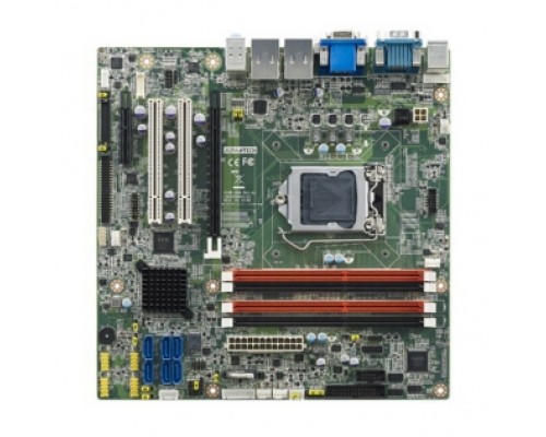 Промышленная процессорная плата AIMB-584QG2-00A1E Advantech mATX, процессор Intel Core i3/i5/i7/Xeon (сокет LGA 1150), до 32ГБ DDR3 DIMM, VGA/DVI/DP, 2x GbE, 6x SATA III, 6x COM, 12x USB, 1x PCI Express x16, 1x PCI Express x4, 2x PCI,  (!!! CR2032)