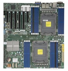Материнская плата MBD-X12DPI-NT6-B 3rd Gen Intel® Xeon® Scalable processors Dual Socket LGA-4189 (Socket P+) supported, CPU TDP supports Up to 270W TDP, 3 UPI up to 11.2 GT/s,Intel® C621A,Up to 4TB RDIMM,DDR4-3200MHz Up to 4TB 3DS ECC LRDIMM,DDR4-320