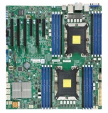 Материнская плата SuperMicro MBD-X11DAI-N-B Dual Socket LGA 3647 Intel C621 Chipset Intel Xeon Scalable Processors Support DDR4 16x DIMM 10x SATA3 6.0Gb/s E-ATX Server Motherboard Bulk                                                                  