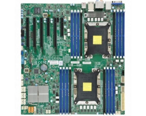 Материнская плата SuperMicro MBD-X11DAI-N-B Dual Socket LGA 3647 Intel C621 Chipset Intel Xeon Scalable Processors Support DDR4 16x DIMM 10x SATA3 6.0Gb/s E-ATX Server Motherboard Bulk