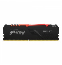 Оперативная память 32GB Kingston DDR4 2666 DIMM FURY Beast Black RGB Gaming Memory KF426C16BBA/32 Non-ECC, CL16, 1.2V, 2Gx8, RTL (319576)                                                                                                                 