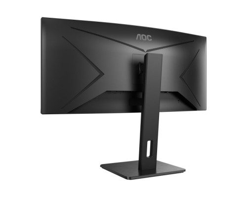 Монитор 34 AOC CU34P2C Black (VA, 3440x1440, HDMI+DP, 1 ms, 178°/178°, 300 cd/m, 50M:1 (3000:1), MM, Curved) (110105)