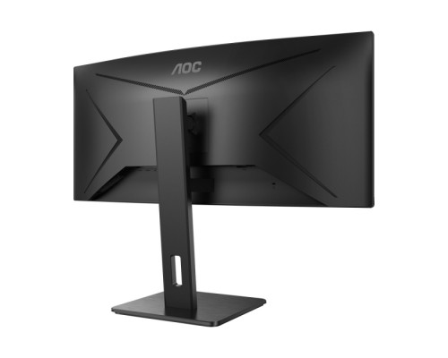 Монитор 34 AOC CU34P2C Black (VA, 3440x1440, HDMI+DP, 1 ms, 178°/178°, 300 cd/m, 50M:1 (3000:1), MM, Curved) (110105)