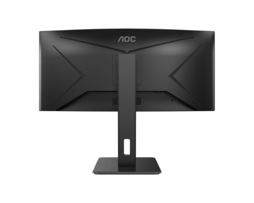 Монитор 34 AOC CU34P2C Black (VA, 3440x1440, HDMI+DP, 1 ms, 178°/178°, 300 cd/m, 50M:1 (3000:1), MM, Curved) (110105)