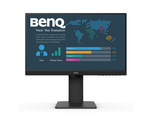 Монитор 23.8 BenQ BL2485TC Black (IPS, 1920x1080, HDMI+DP+USB Type C, 5 ms, 178°/178°, 250 cd/m, 1000:1, MM, Pivot) (086847)