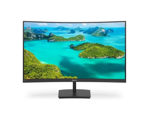 Монитор 23.6 PHILIPS 241E1SCA (00/01) Black (VA, 1920x1080, D-sub+HDMI, 4 ms, 178°/178°, 250 cd/m, 3000:1, MM, Curved) (759377)(759384)