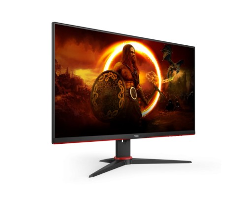 Монитор 23.8 AOC 24G2SAE/BK Black-Red (VA, 1920x1080, HDMI+HDMI+DP, 1 ms, 178°/178°, 350 cd/m, 3000:1, 165Hz, MM) (199919)