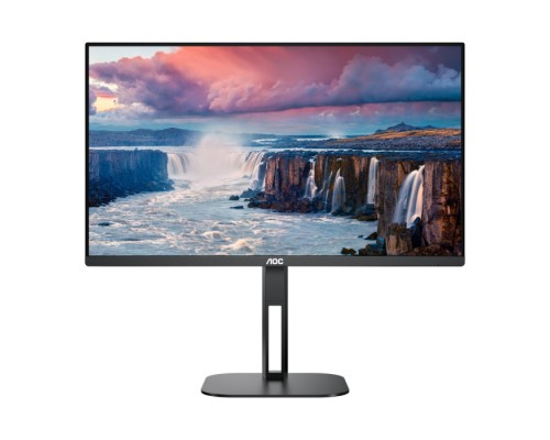 Монитор 23.8 AOC 24V5C Black (IPS, 1920x1080, HDMI+DP+USB Type C, 1 ms, 178°/178°, 300 cd/m, 20M:1 (1000:1), MM, Pivot) (140157)