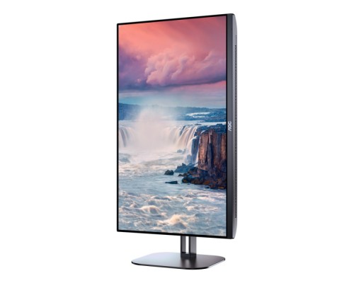 Монитор 23.8 AOC 24V5C Black (IPS, 1920x1080, HDMI+DP+USB Type C, 1 ms, 178°/178°, 300 cd/m, 20M:1 (1000:1), MM, Pivot) (140157)