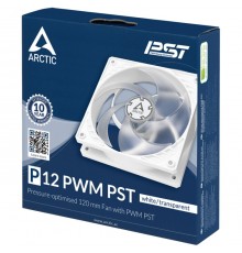 Вентилятор корпусной ARCTIC P12 PWM PST (white/transparent)- retail (ACFAN00132A)                                                                                                                                                                         