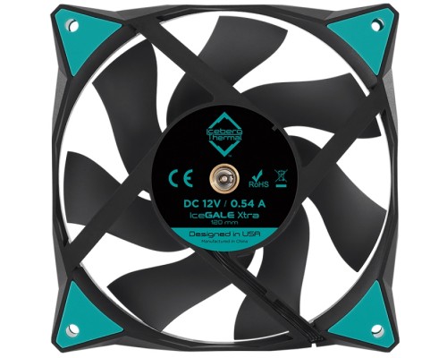 Вентилятор для корпуса Iceberg Thermal IceGALE Xtra 80mm TEAL 800 - 3000 RPM (MTTF 160,000) hours (IceGALE Xtra 80mm TEAL) (071093)