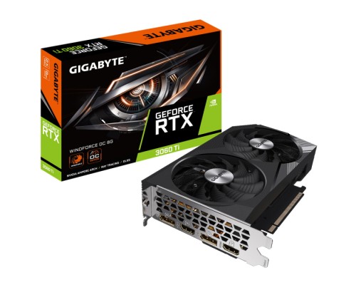 Видеокарта RTX3060Ti WINDFORCE OC 8GB GDDR6 256bit 2xHDMI 2xDP RTL  (311186)