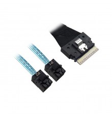 Кабель ACD-60003-JP Slimline SASx8 (SFF8654) -to- 2 SAS HD x4 (SFF8643  SAS Connections), 1M, (аналог Broadcom 05-60003-00)                                                                                                                               
