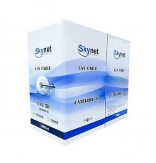 Кабель SkyNet CSL-FTP-4-CU Light FTP indoor 4x2x0,46, медный, FLUKE TEST, кат.5e, однож., 305 м, box, серый  (207247)                                                                                                                                     