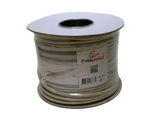 Кабель Cablexpert UPC-5051E-SOL/100 UTP5e, 4 пары, 0.51 мм, CCA, однож., 100 м, серый  (794895)