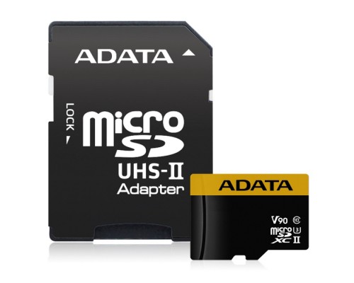 Карта памяти AUSDX64GUII3CL10-CA1 AUSDX64GUII3CL10-CA1 UHS-II U3 CLASS10, Adapter, 275/155 MB/s, RTL (968684)