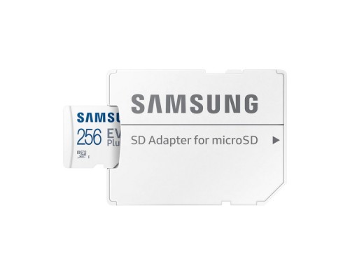 Карта памяти microSDXC 256GB Samsung EVO Plus Memory Card MB-MC256KA UHS-I U1 Class 10, Adapter, 130 MB/s, 10000 циклов, - 25°C to 85°C, RTL 200 (397521/315310)